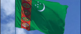 Flagge von Turkmenistan