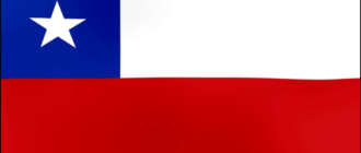 Chile fotó zászlaja