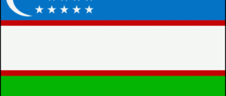 Uzbekistans flagga