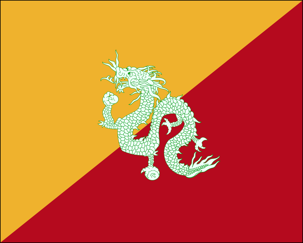 Bhutan-2-Flagge