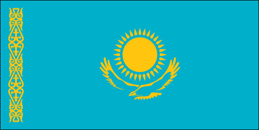 Bandera de Kazajstán-1