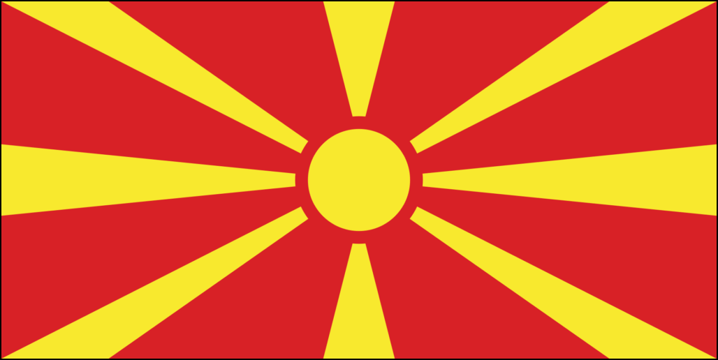 Bandera de Macedonia del norte-1