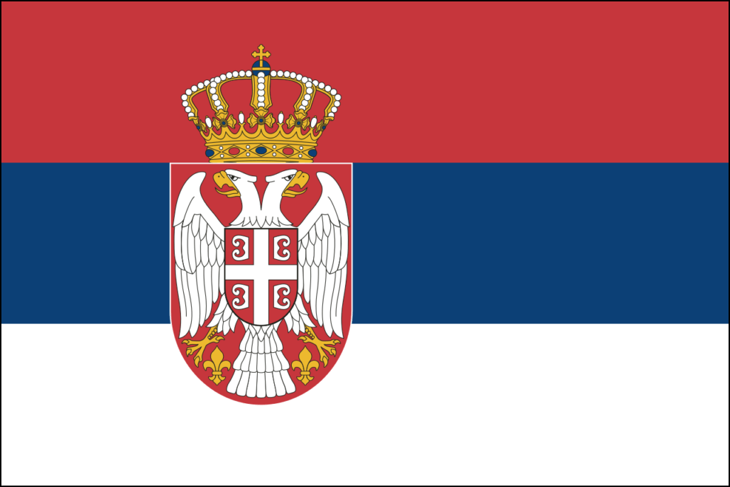 Flagge von Serbien-1