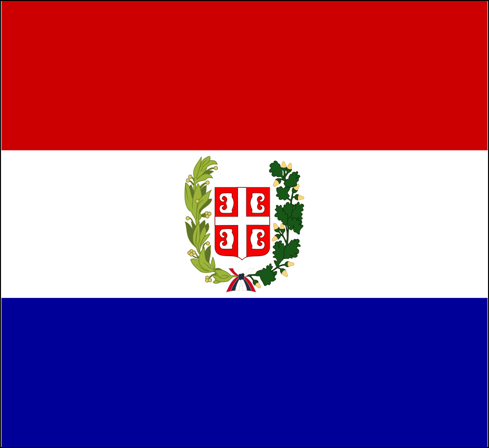 Flagge von Serbien-11