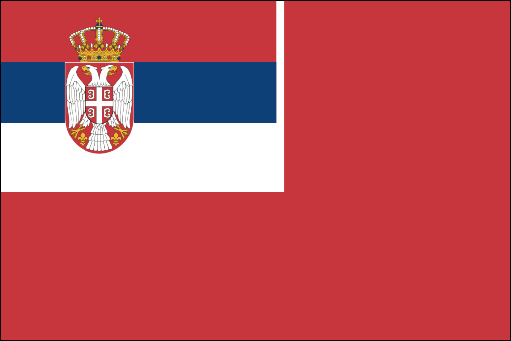Flagge von Serbien-28