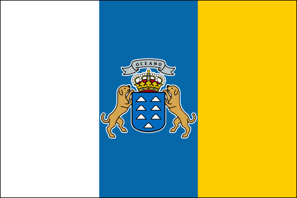 Flagge der Kanarischen Inseln-1