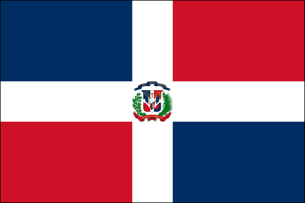 Den Dominikanske Republiks flag-1