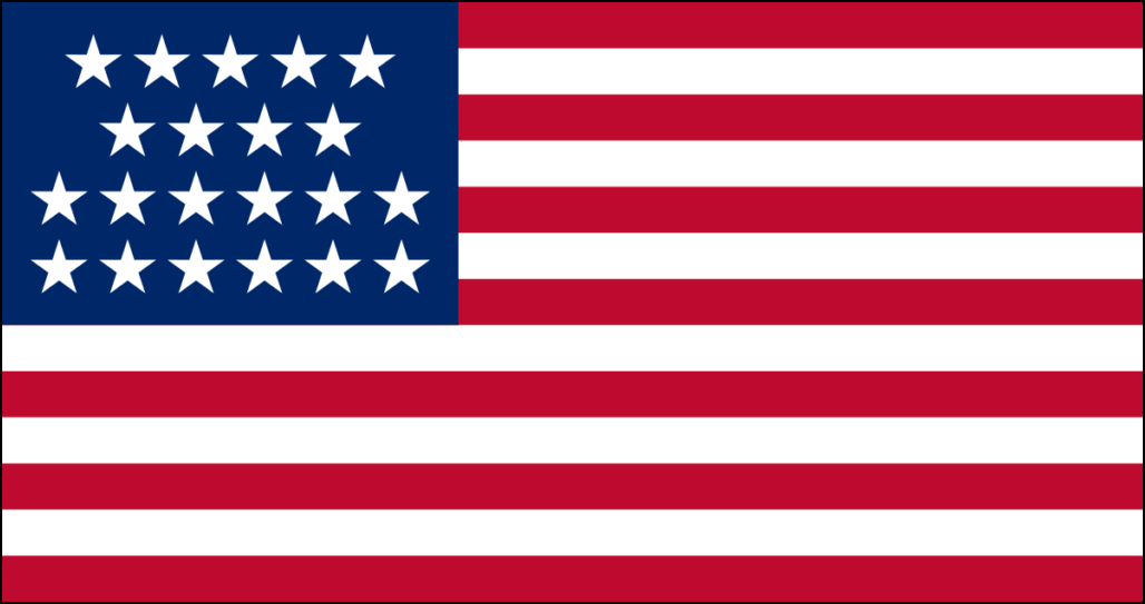 Flagge von USA-13
