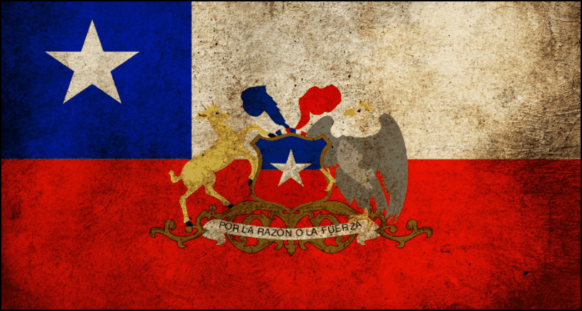 ¿Cómo se ve la bandera de Chile?