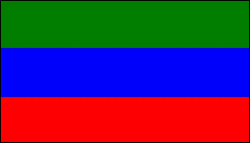 Flagge von Dagestan Foto