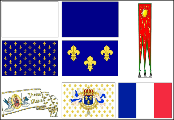 Bandiera della Francia foto