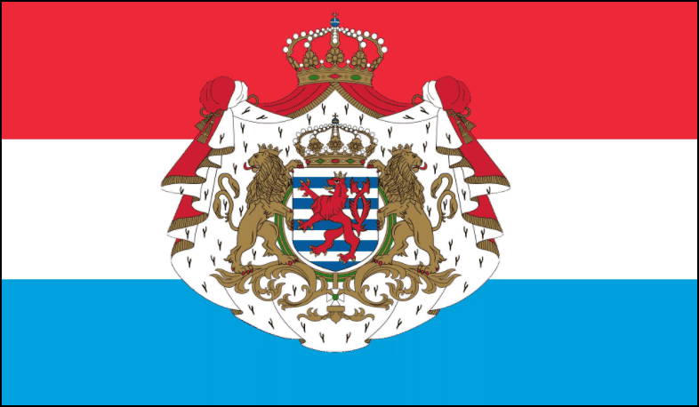 Flagge von Luxemburg Foto