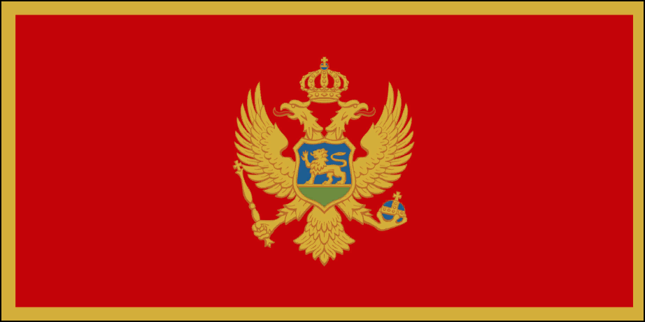 Flagge von Montenegro Foto
