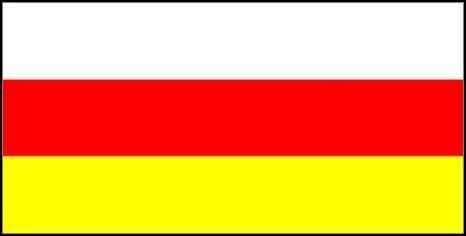 オセチアの旗の写真