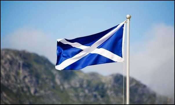 Fotos der Flagge von Schottland