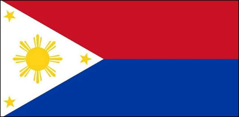 Flagge der Philippinen Foto