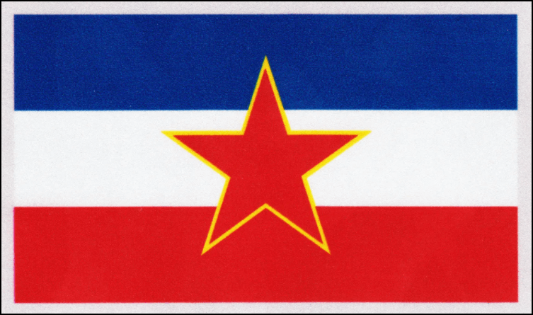 Bandera de Yugoslavia Foto