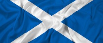 как выглядит флаг шотландии