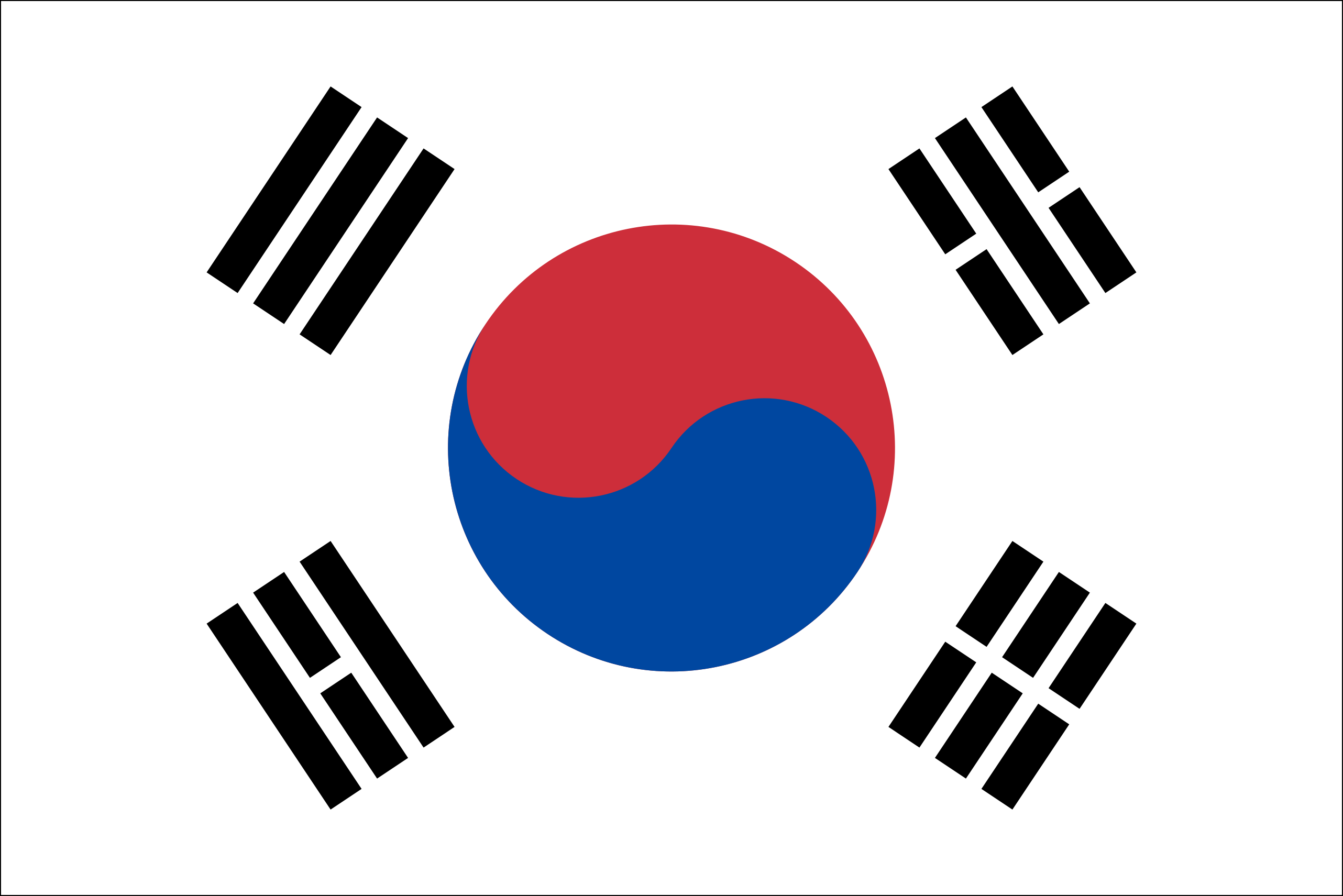 Flagge von Korea