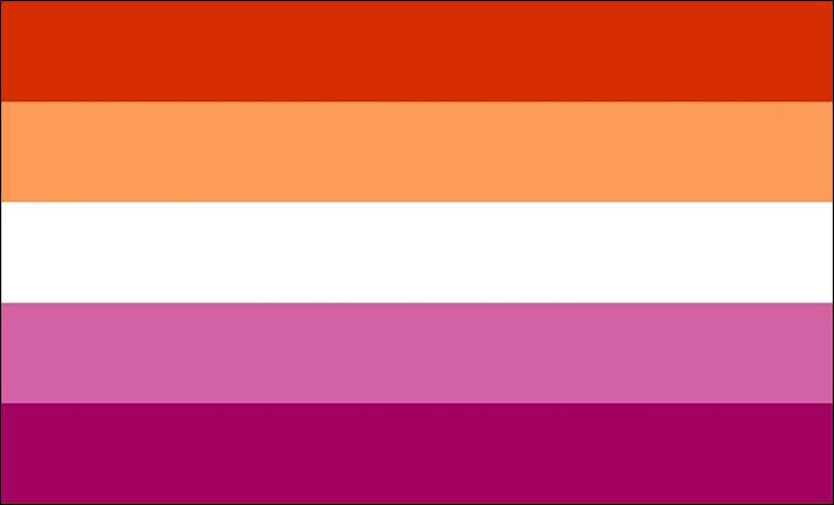 Знаме на лесбийката вдясно