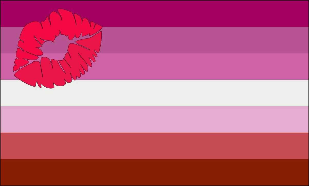 Transfob bandera lesbiana