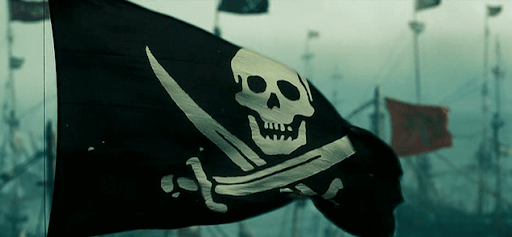 Pirate photo flag