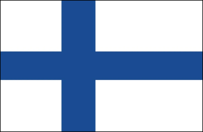 Hoe lyk die vlag van Finland